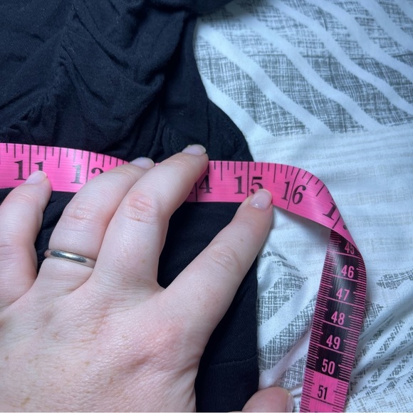 Vintage Y2K women’s black sleeveless ruched babydoll style tank top in size M - Picture 7 of 8